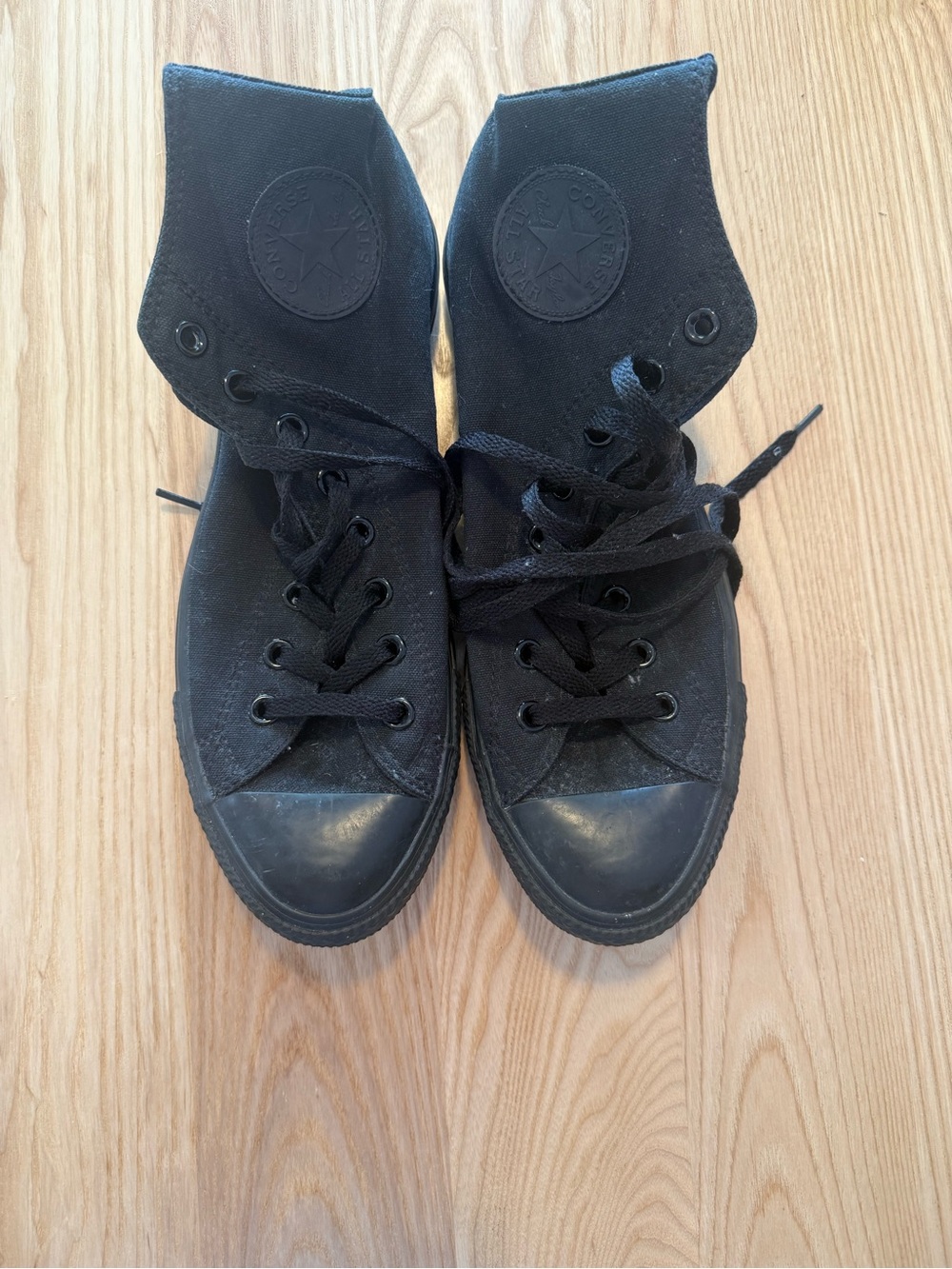 Converse All Black High Top Sneakers